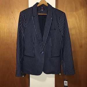 💙NWT Tommy Hilfiger Navy Striped Blazer